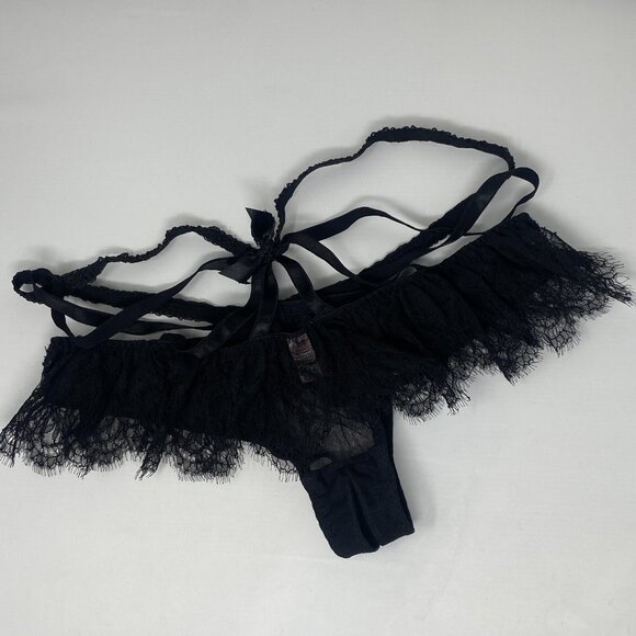 Agent Provocateur Alina Black Ouvert Brief AP4 Large New - Picture 9 of 12